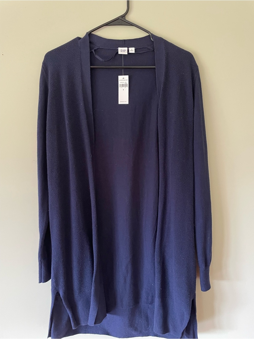 GAP Navy Open-Front Lightweight Cardigan